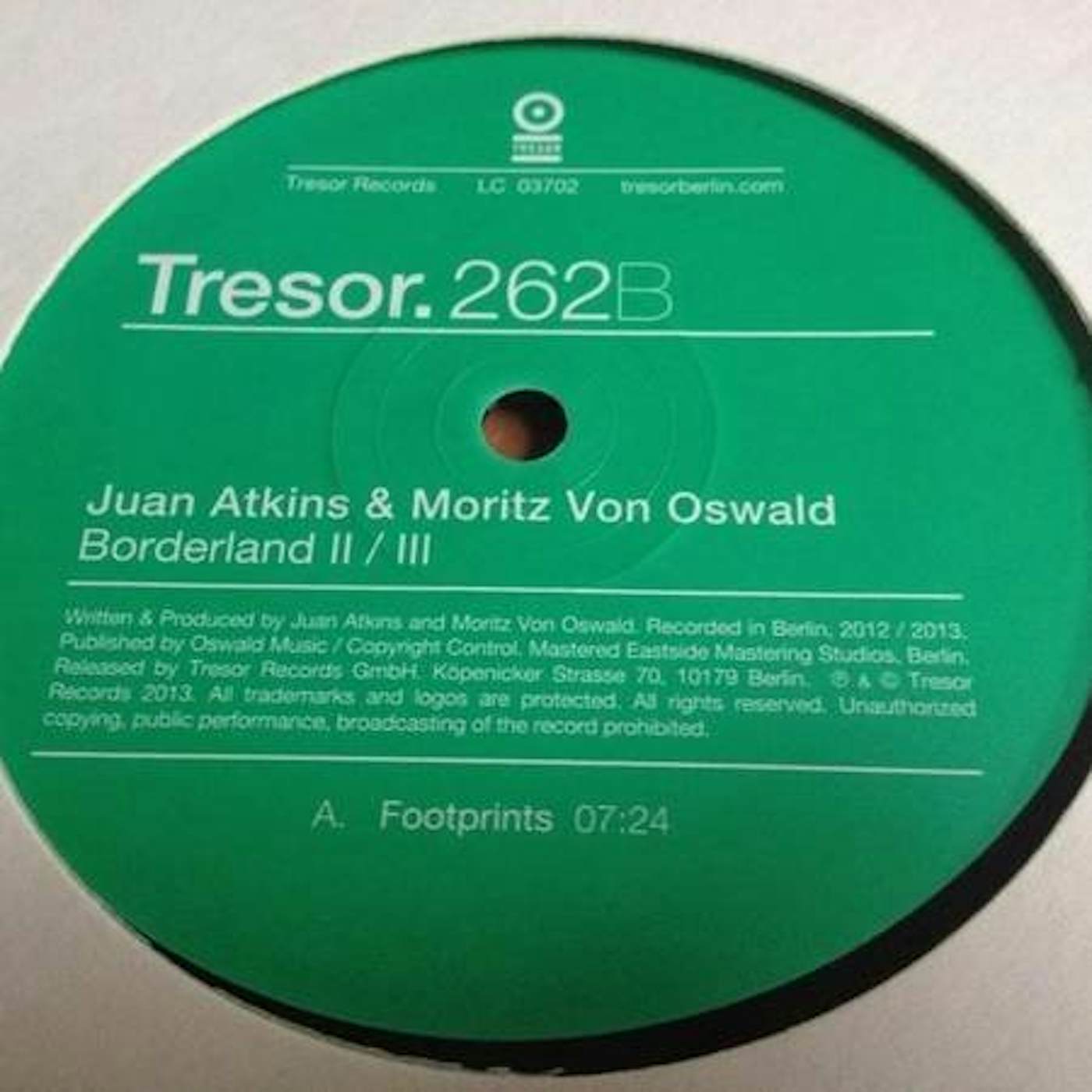 Juan Atkins & Mortiz Von Oswald BORDERLAND 2/3 Vinyl Record