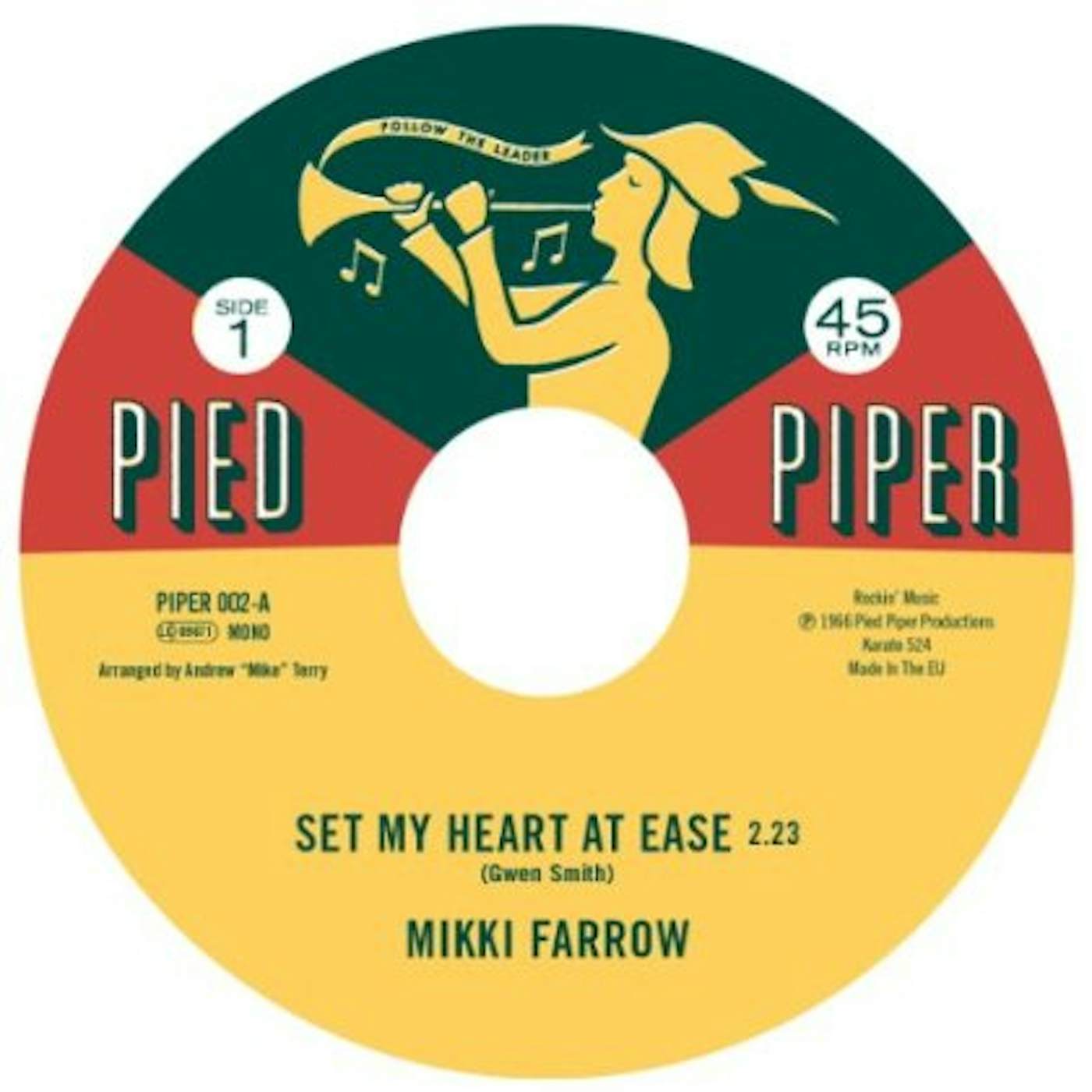 Mikki Farrow / September Jones SET MY HEART AT EASE / I'M COMIN HOME Vinyl Record