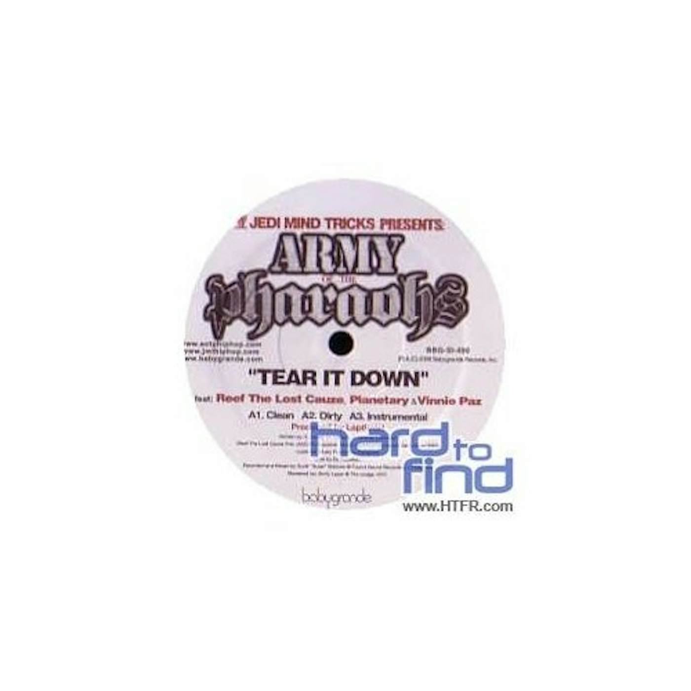Jedi Mind Tricks ARMY OF THE PHARAOHS: TEAR IT DOWN / BATTLE CRY Vinyl Record