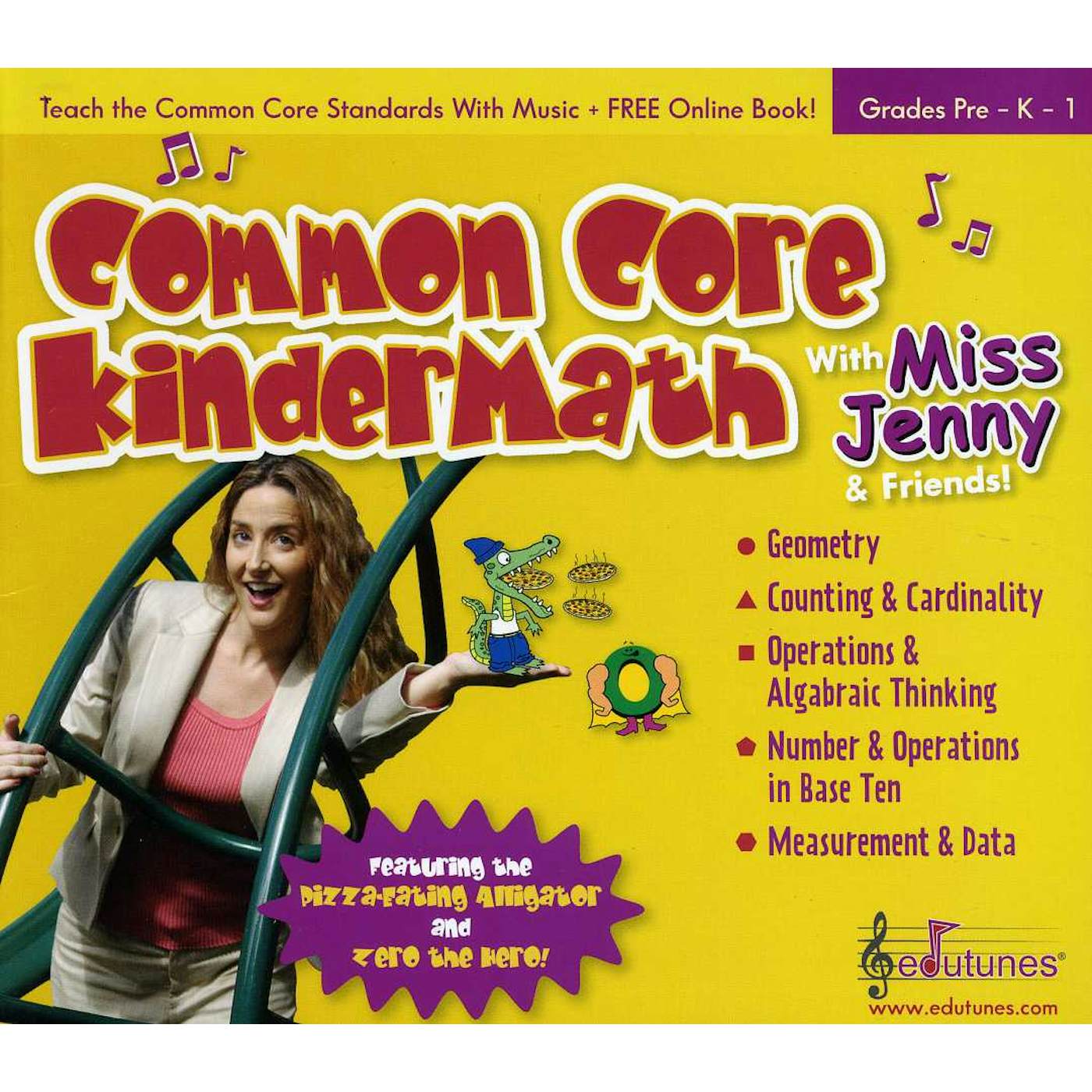Miss Jenny & Friends COMMON CORE KINDER MATH CD