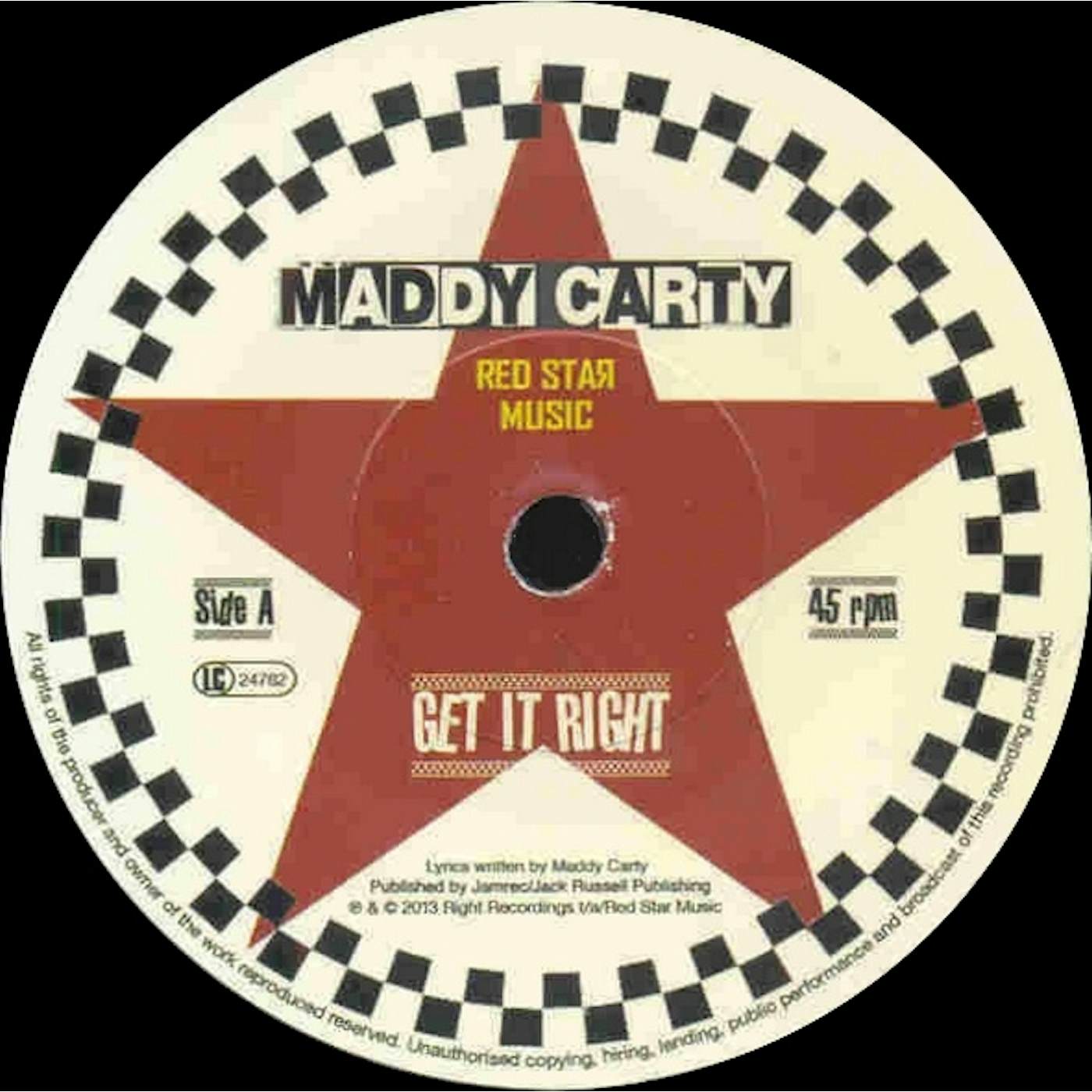 Maddy Carty GET IT RIGHT Vinyl Record - Limited Edition