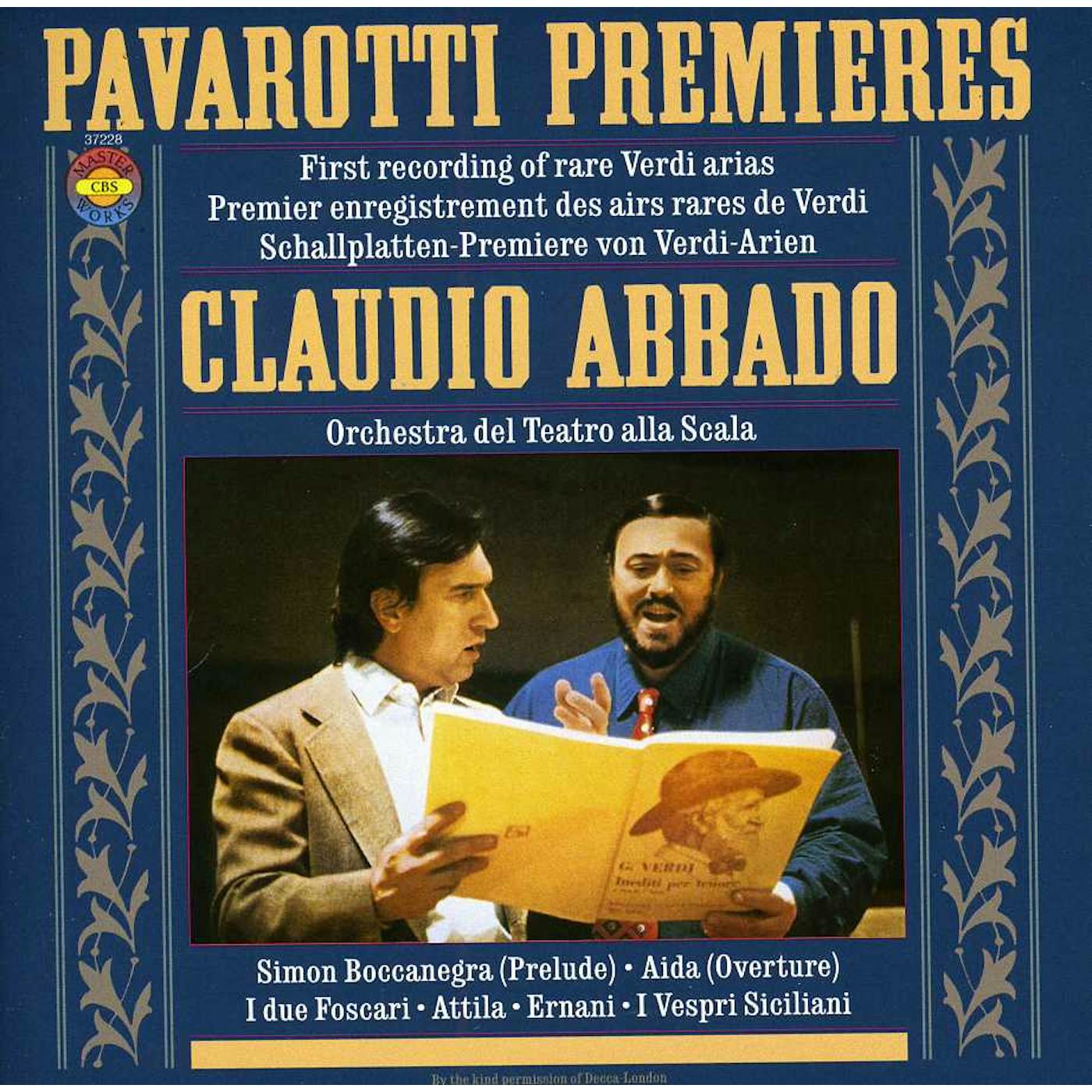 Luciano Pavarotti SINGS RARE VERDI ARIAS CD