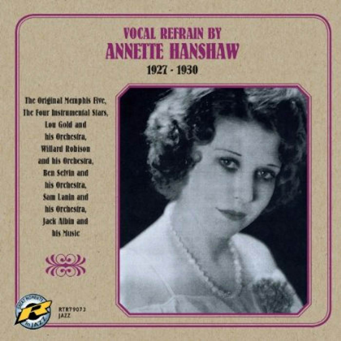 Annette Hanshaw VOCAL REFRAIN CD