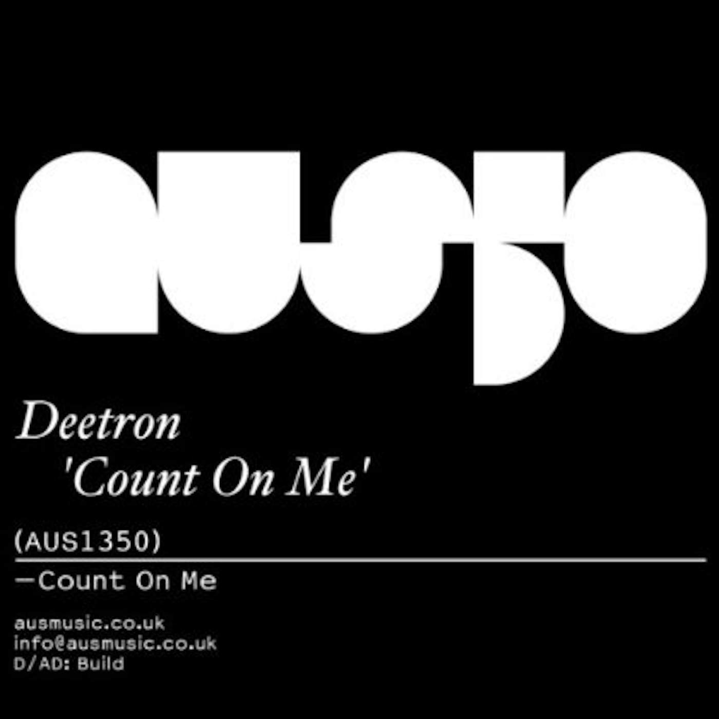 Deetron Count On Me Vinyl Record