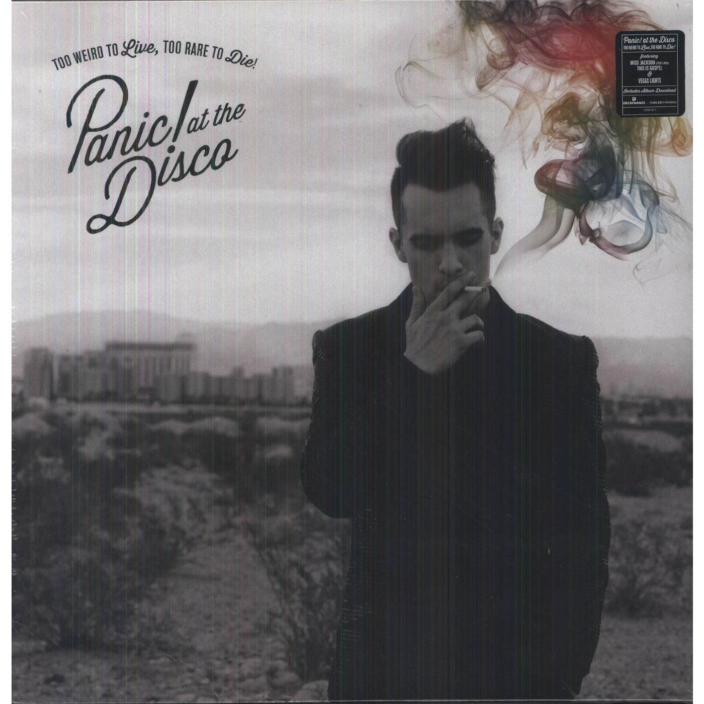 Panic! At The Disco TOO WEIRD TO LIVE TOO RARE TO DIE Vinyl Record