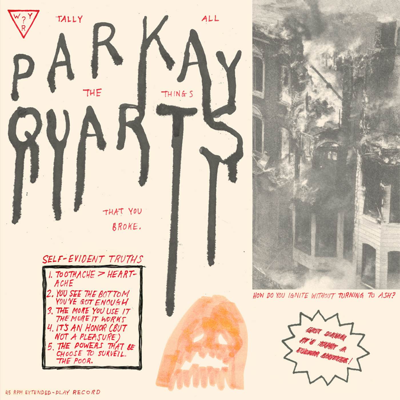 Parquet Courts TALLY ALL THE THINGS THAT YOU BROKE CD