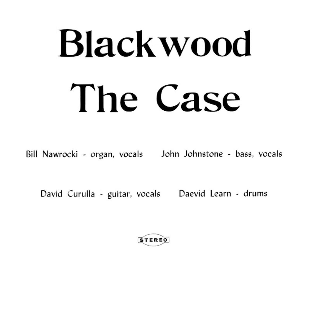 The Case Blackwood Vinyl Record
