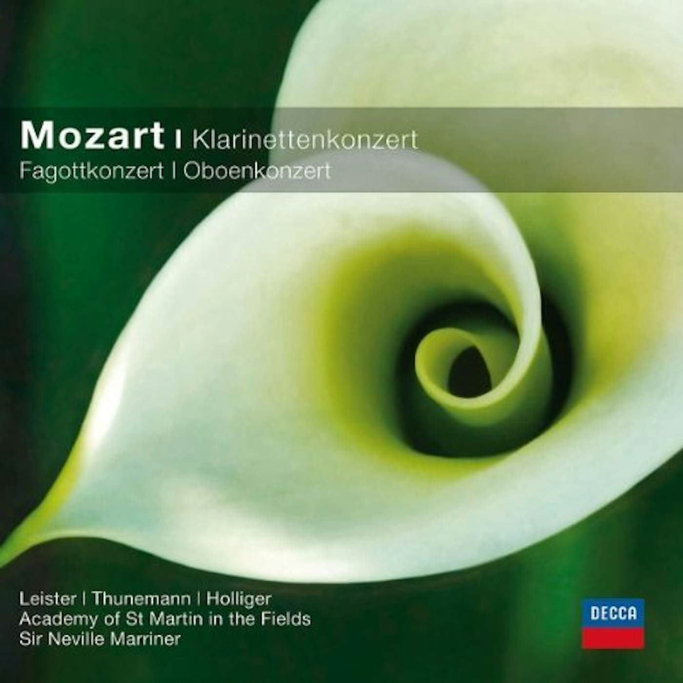 W.A. Mozart KLARINETT FAGOTT OBOENKONZERT/LEISTER/THUNEMANN/HO CD