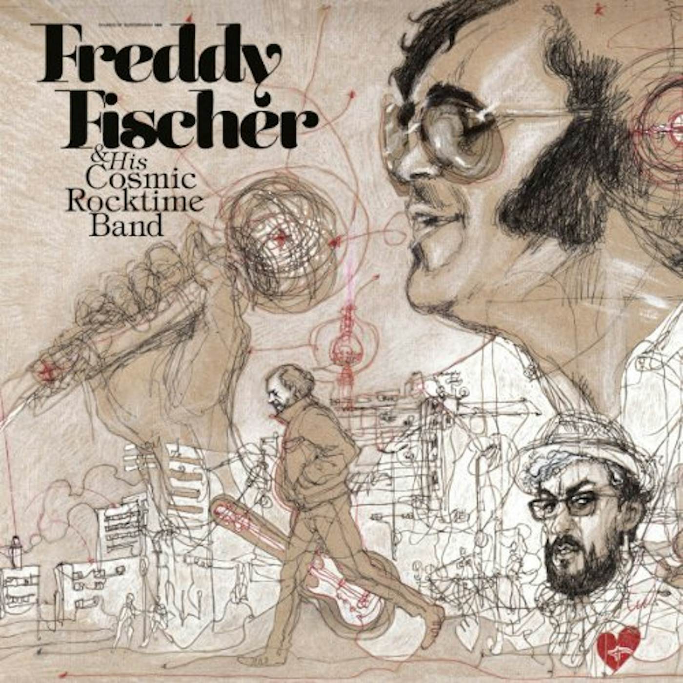 Freddy Fischer & His Cosmic Rocktime Band DREIMAL UM DIE SONNE (GER) Vinyl Record
