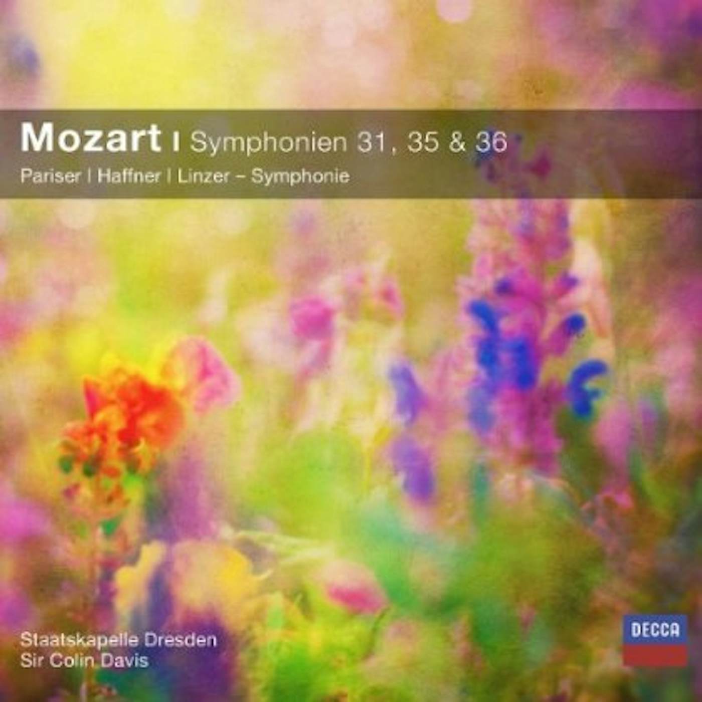 W.A. Mozart SINFONIEN NOS.31-35-36 CD