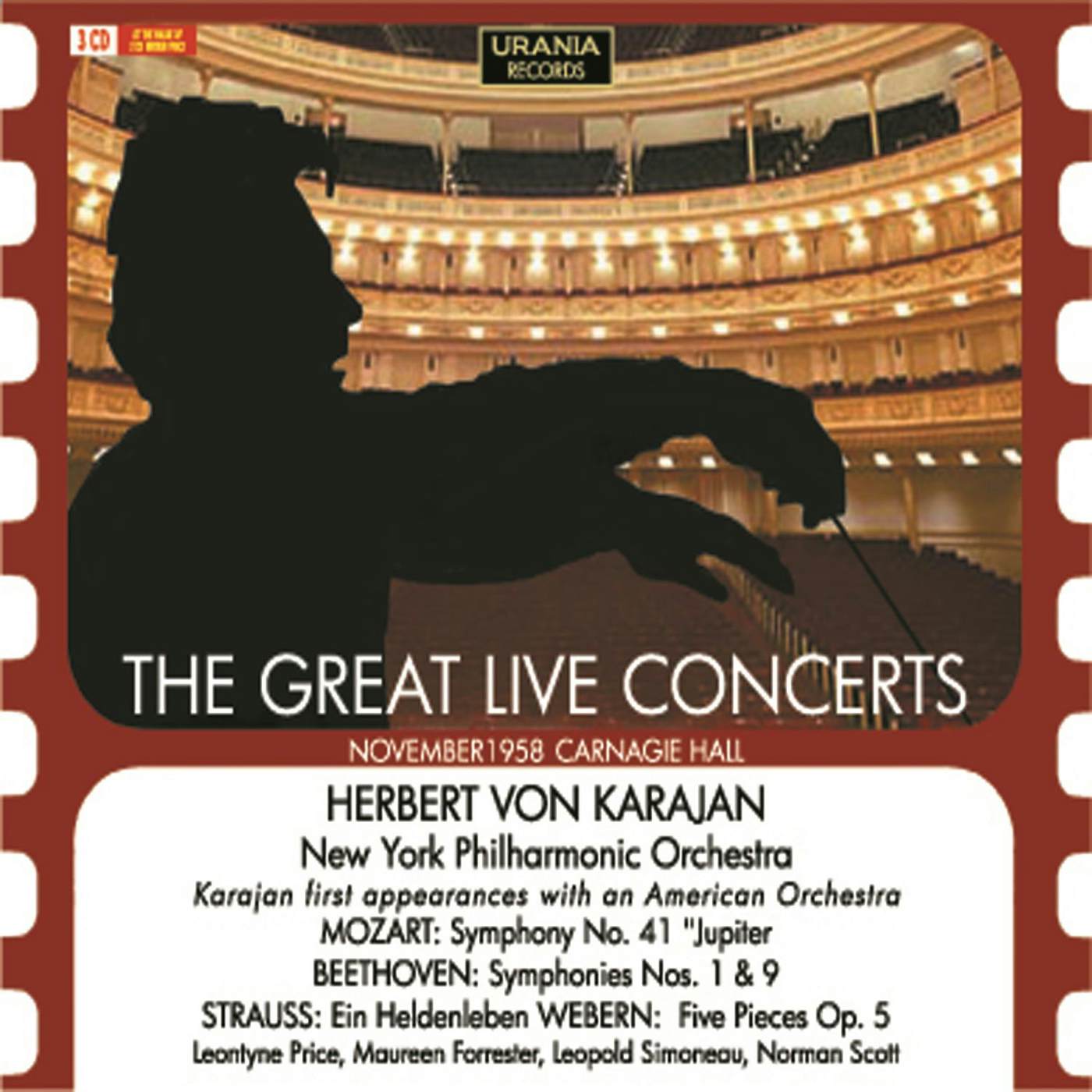 Herbert von Karajan GREAT LIVE CONCERTS CD