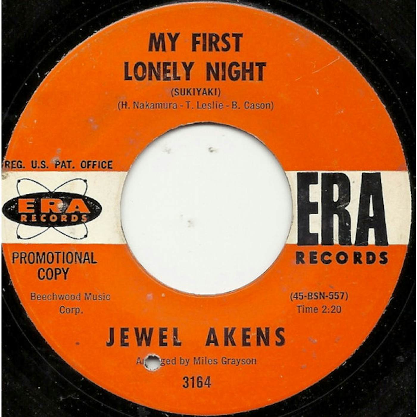 Jewel Akens MY FIRST LONELY NIGHT Vinyl Record