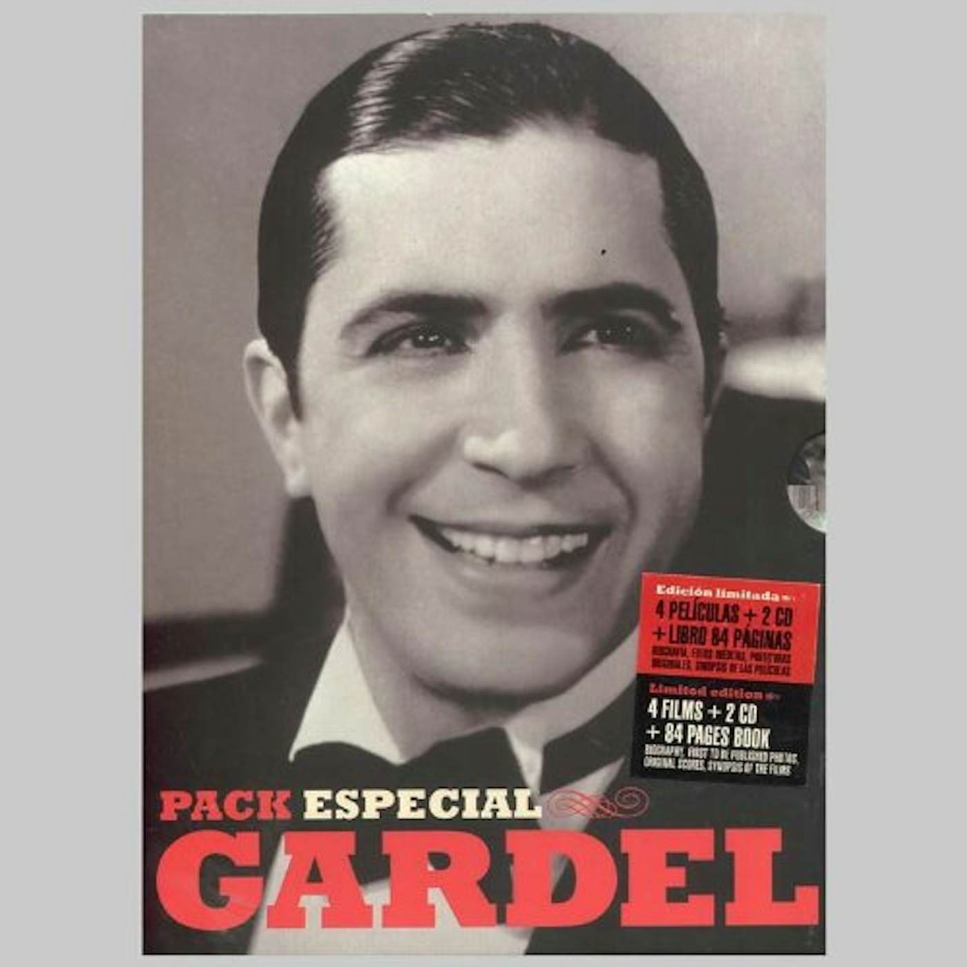CARLOS GARDEL PACK DELUXE 4DVD+2CD+LIBRO CD