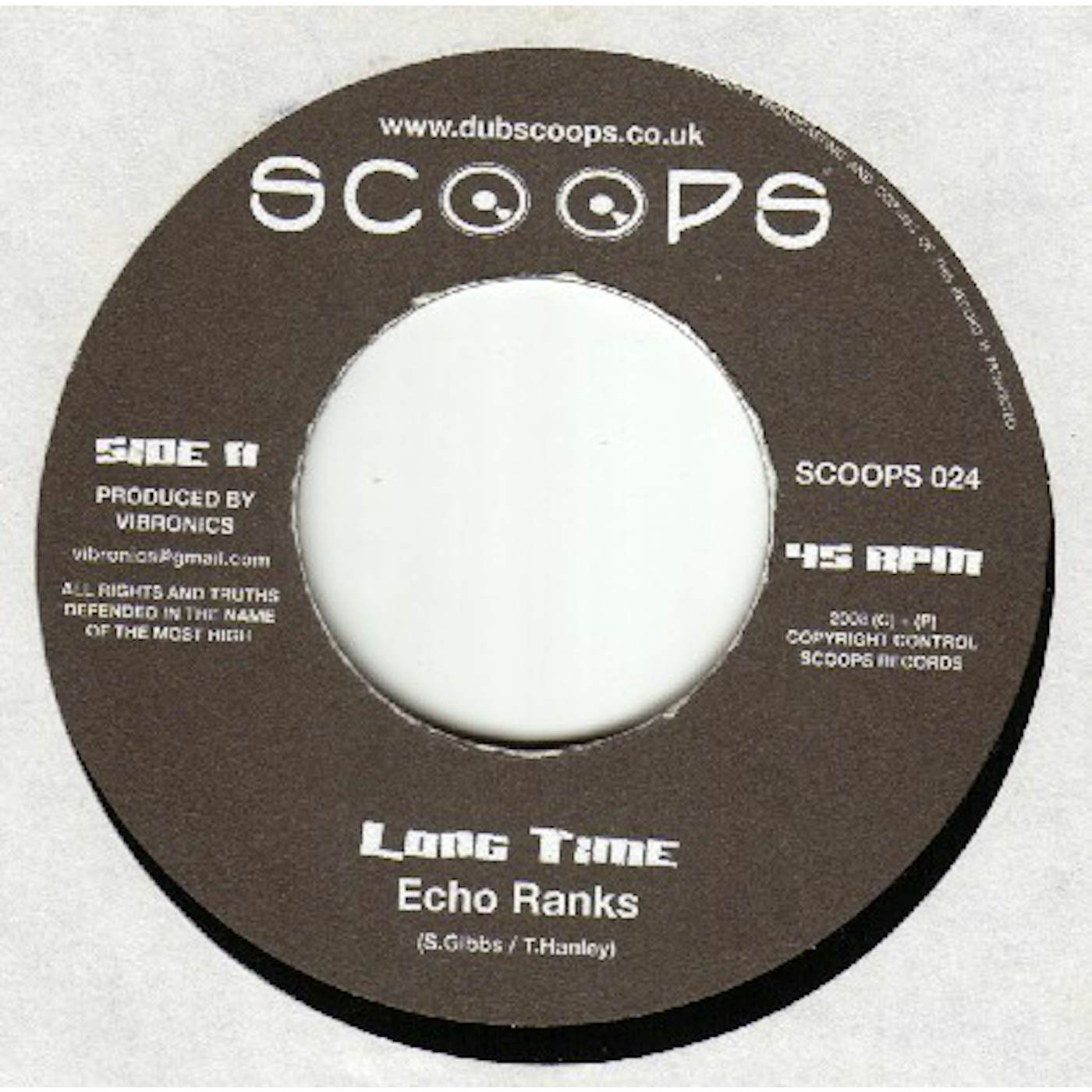 Echo Ranks LONG TIME Vinyl Record
