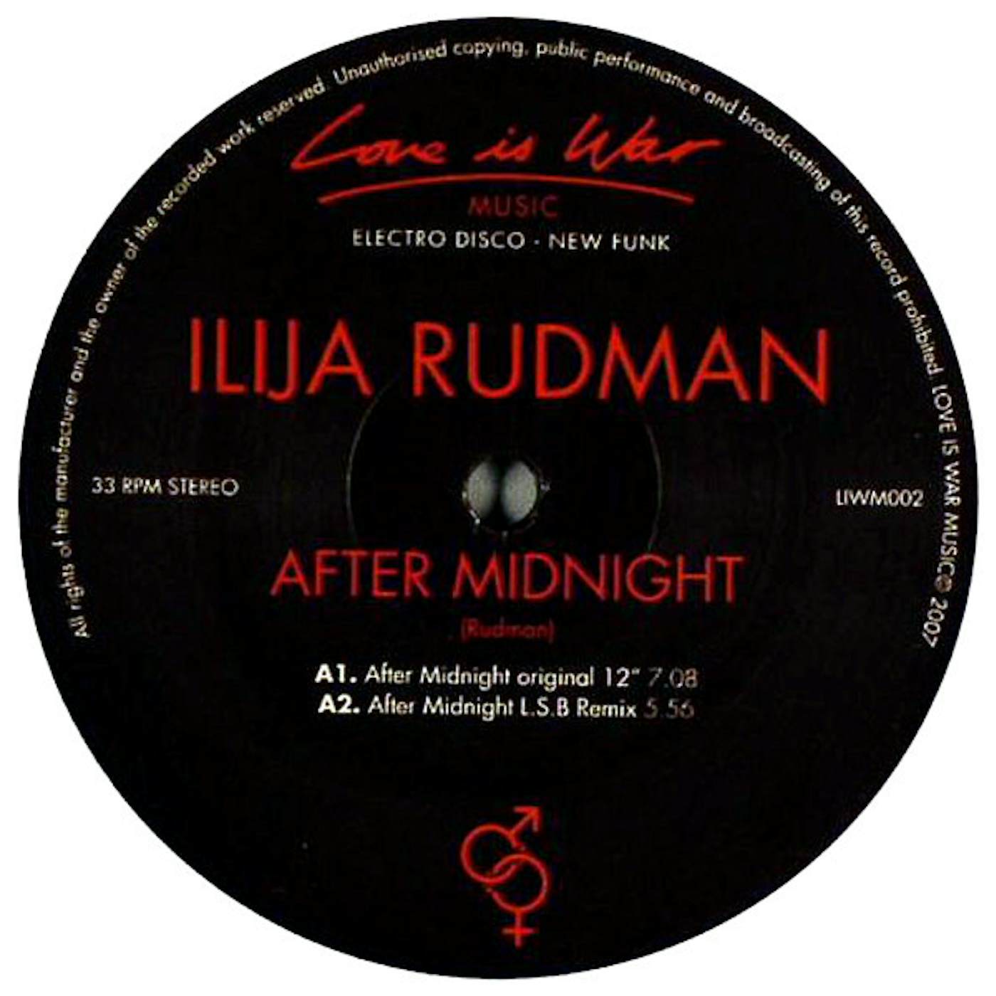Ilija Rudman After Midnight Vinyl Record