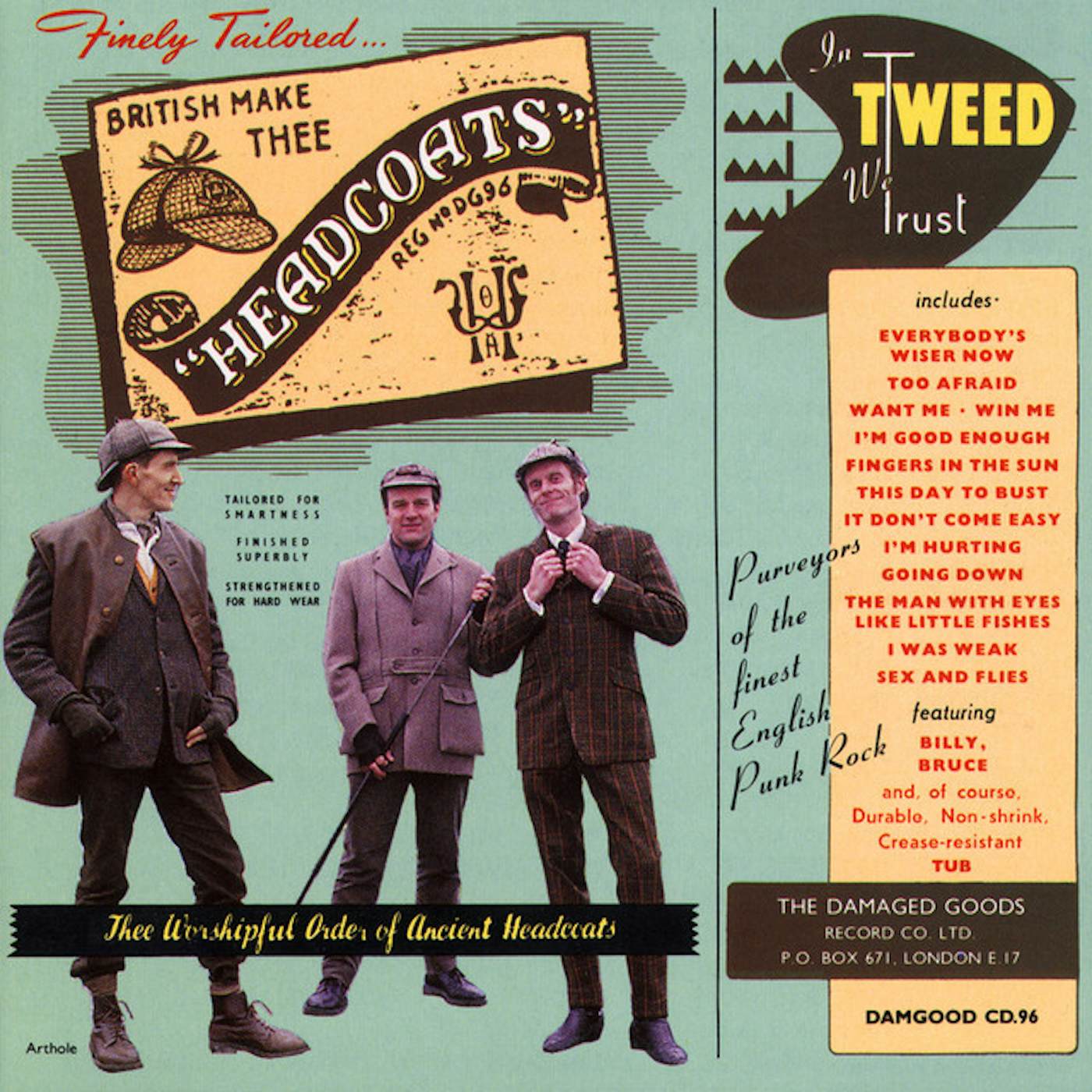 Thee Headcoats IN TWEED WE TRU Vinyl Record