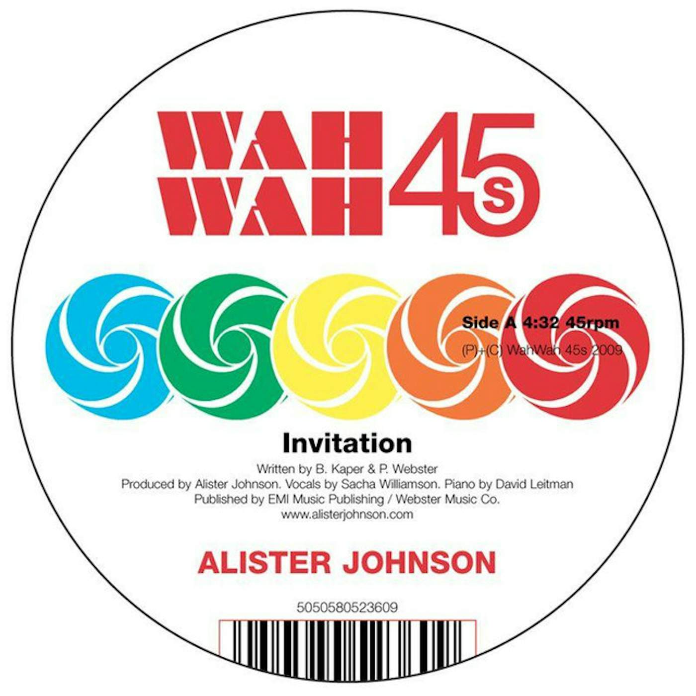 Alister Johnson Invitation Vinyl Record
