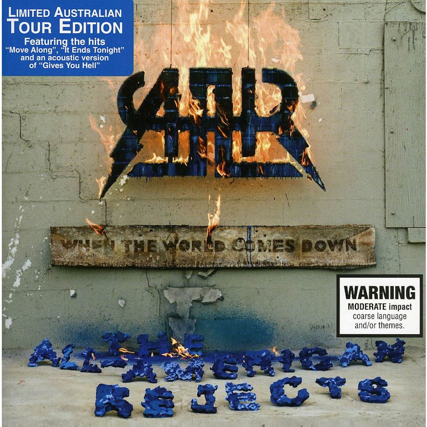 The All-American Rejects WHEN THE WORLD COMES DOWN-AUSTRALIAN TOUR EDITION CD