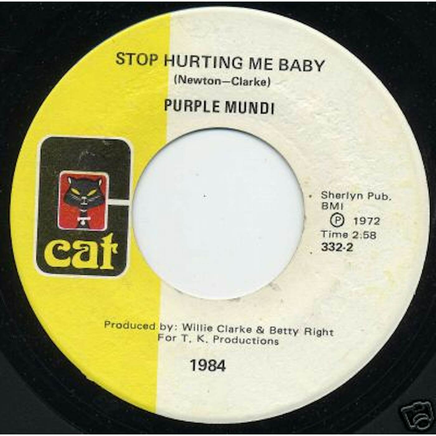 Purple Mundi STOP HURTING ME BABY Vinyl Record
