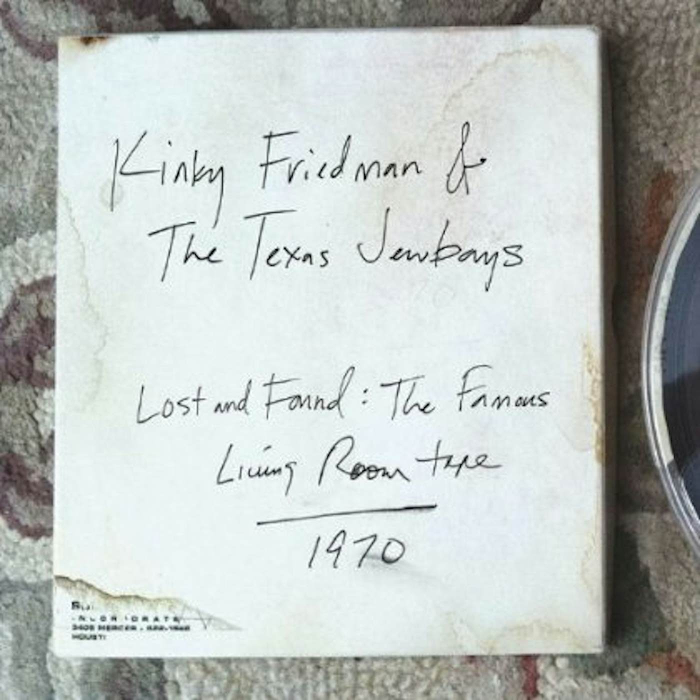 Kinky Friedman LOST & FOUND: FAMOUS LIVING ROOM TAPE CD