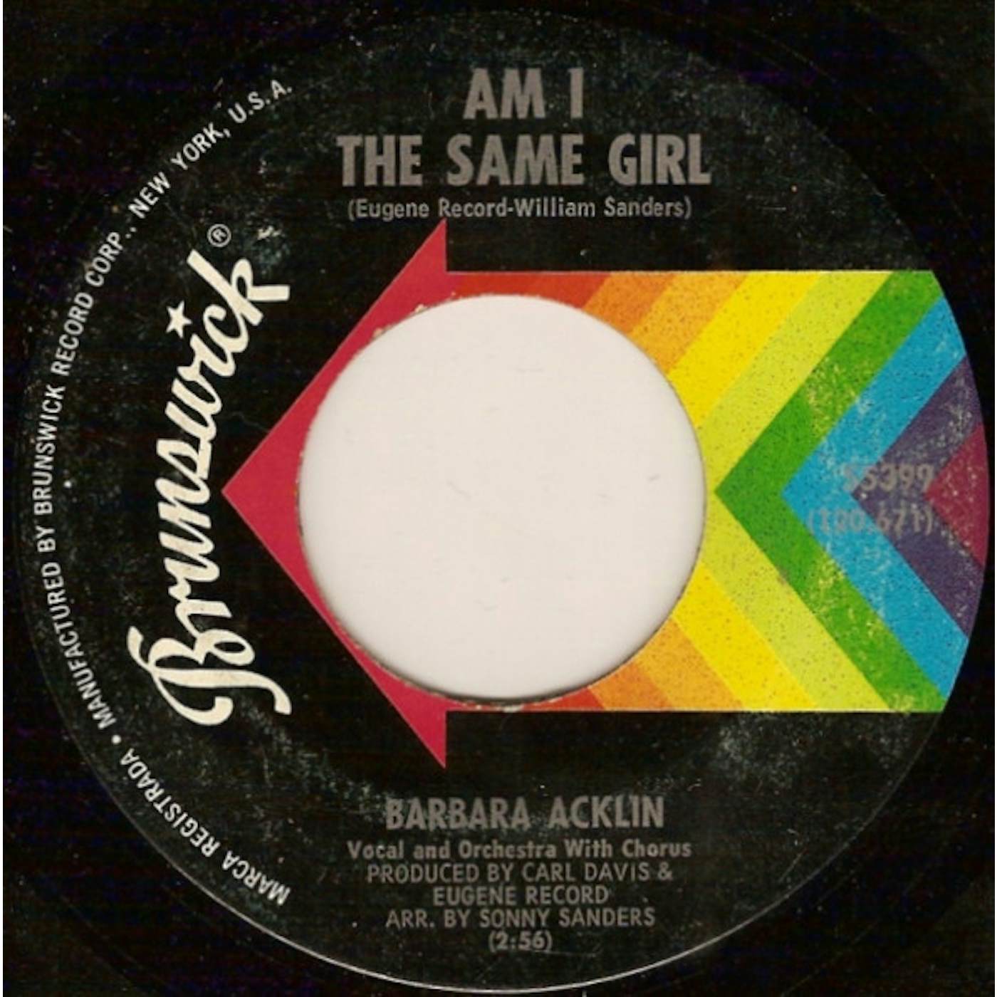 Barbara Acklin AM I THE SAME GIRL Vinyl Record - UK Release