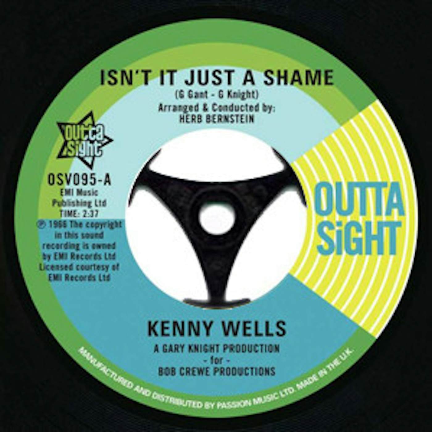 Kenny/Lainie Hill Wells ISN'T IT JUST A SHAME/TIME MARCHES ON Vinyl Record