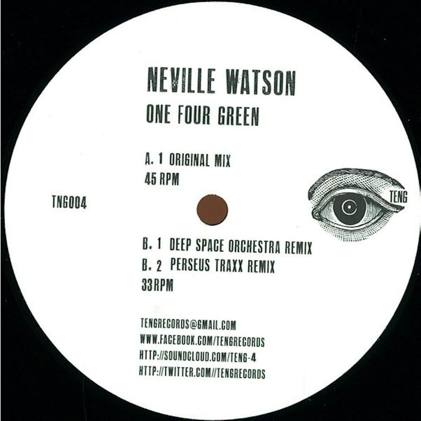 Neville Watson ONE FOUR GREEN Vinyl Record - UK Release