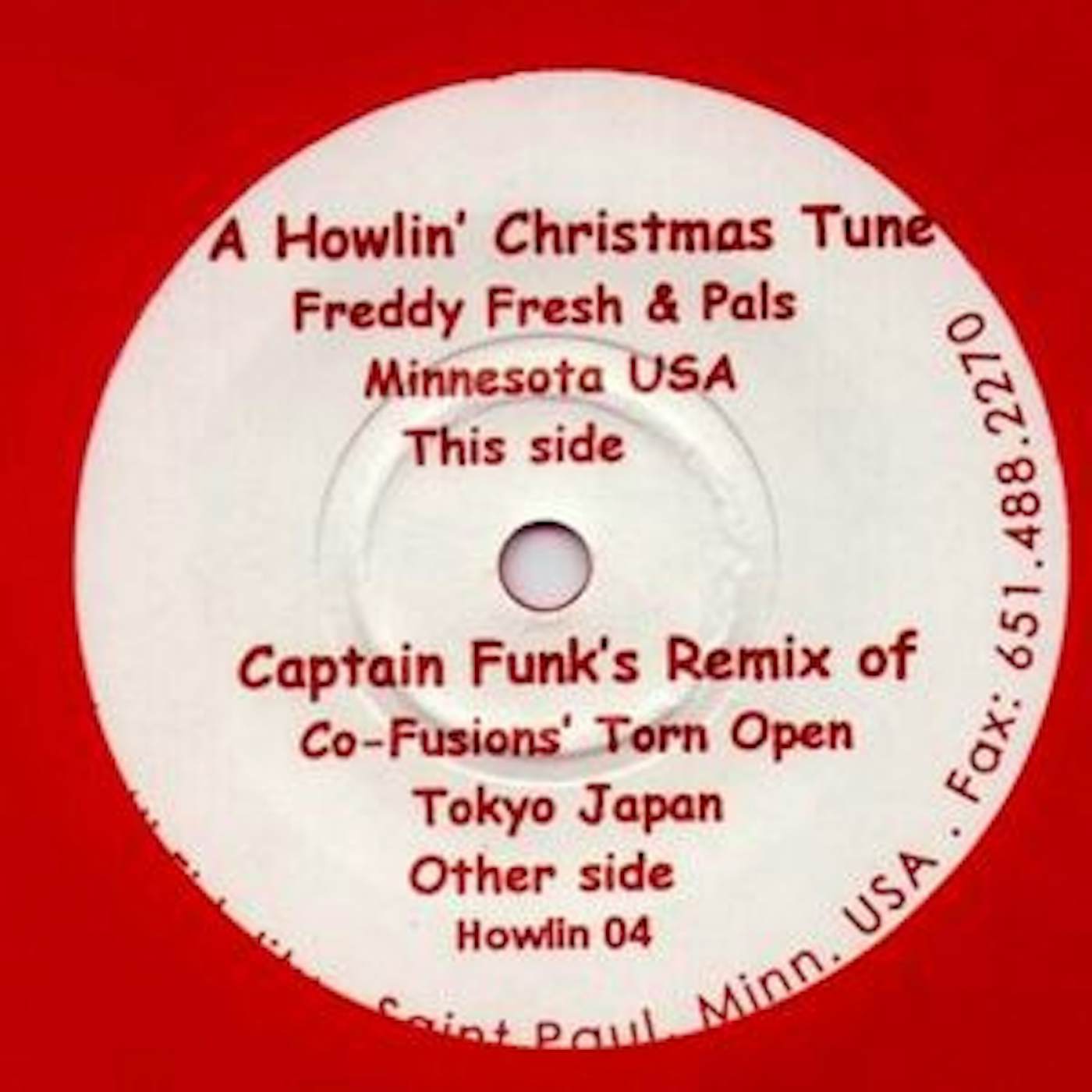Freddy Fresh HOWLIN CHRISTMAS TUNE Vinyl Record - UK Release