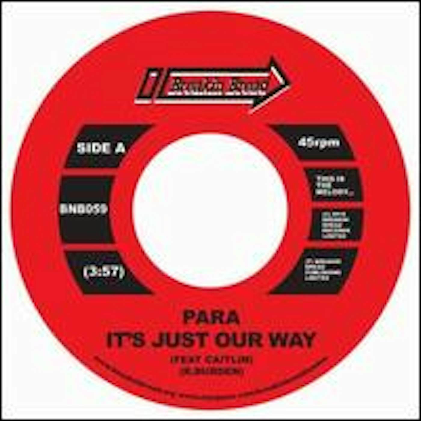 IT'S JUST OUR WAY/PARADEE Vinyl Record - UK Release