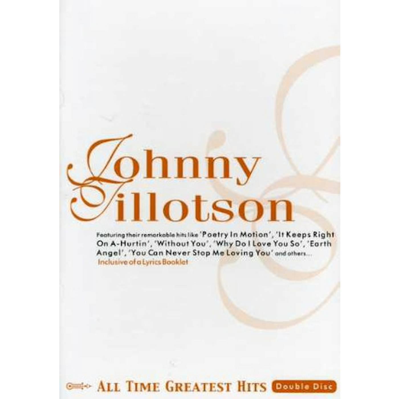 Johnny Tillotson ALL TIME GREATEST HITS CD