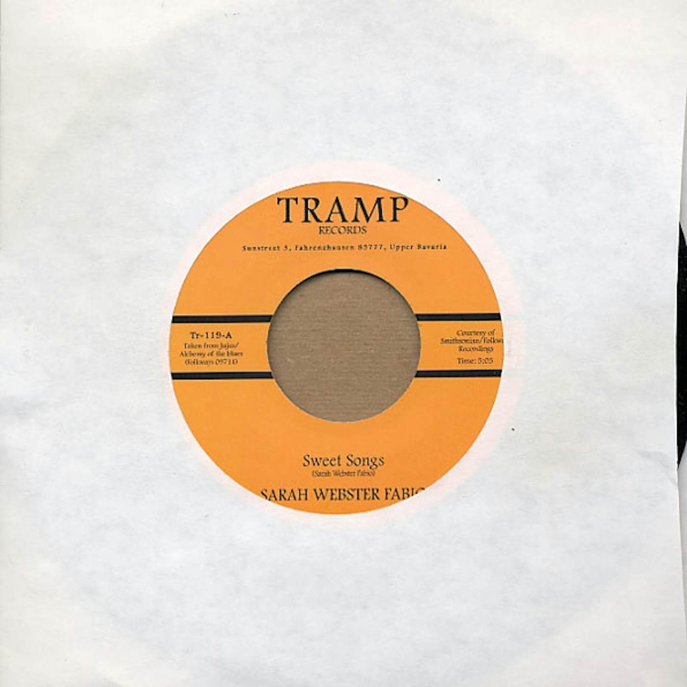 Sarah Webster Fabio SWEET SONGS Vinyl Record - UK Release