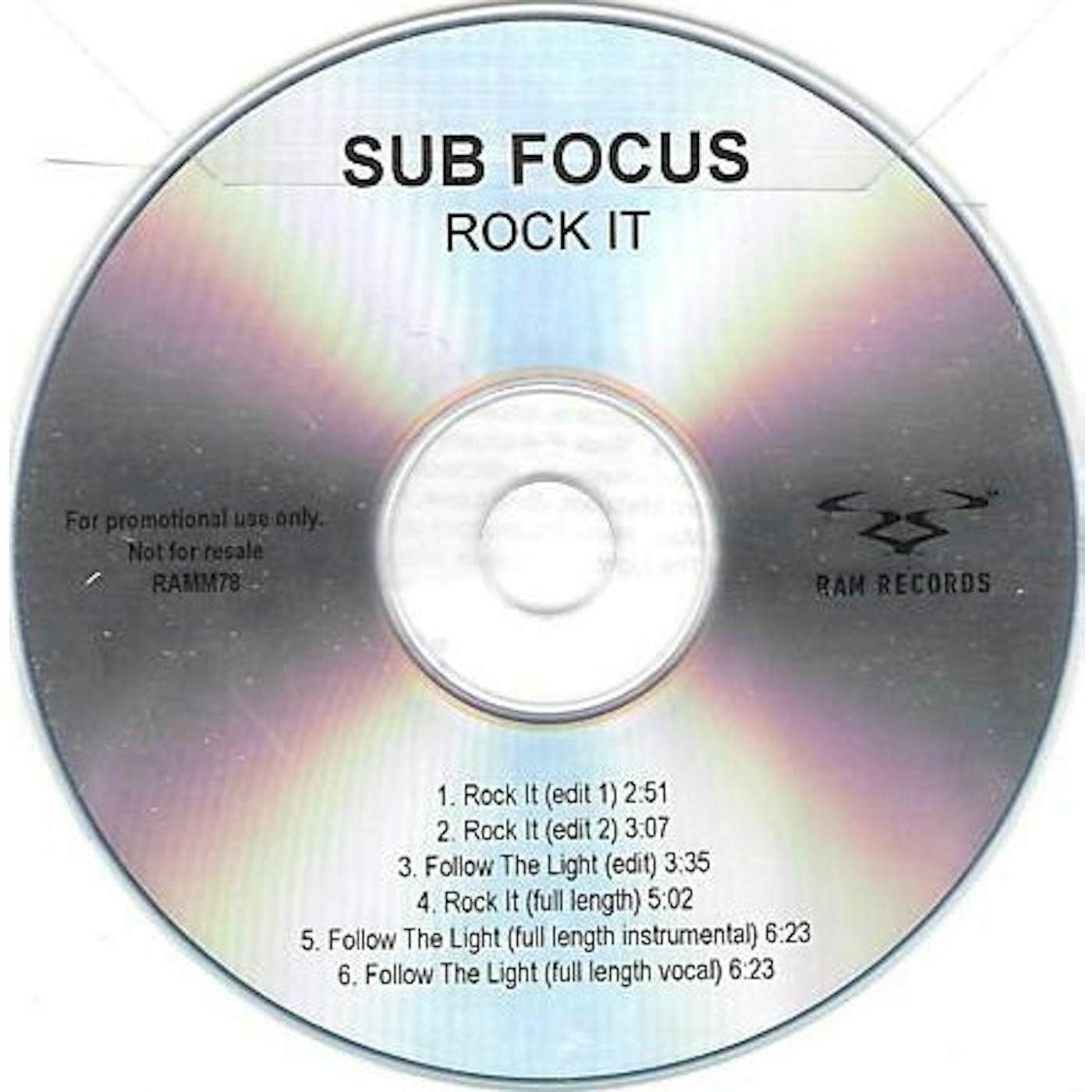 Sub Focus ROCK IT Vinyl Record - UK Release
