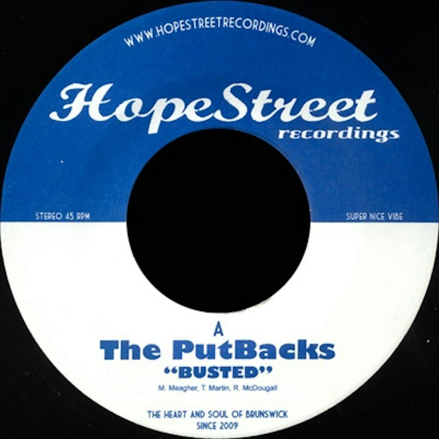 The Putbacks BUSTED/SET ME FREE Vinyl Record - UK Release