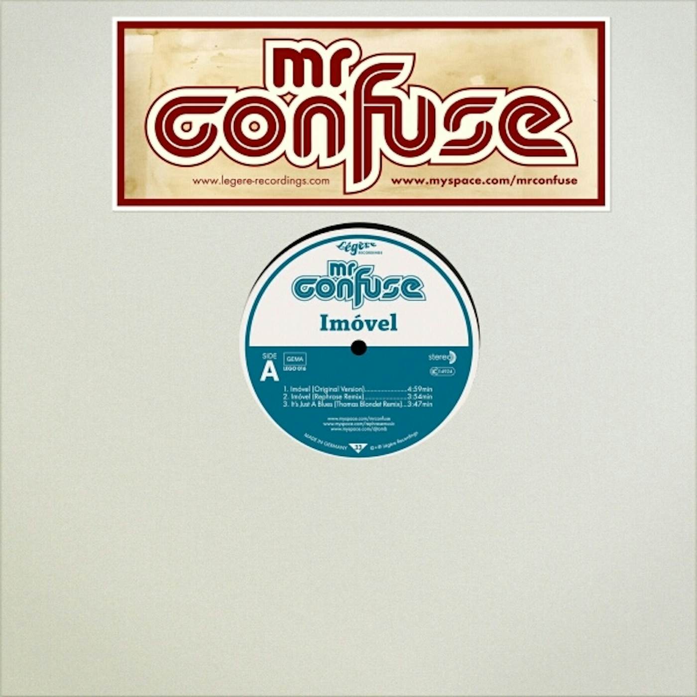 Mr. Confuse IMOVEL Vinyl Record - UK Release