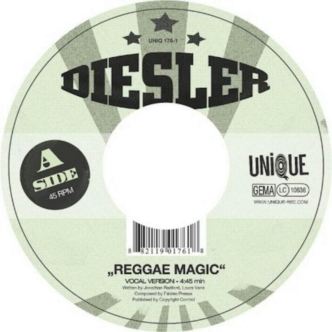 Diesler REGGAE MAGIC Vinyl Record - UK Release