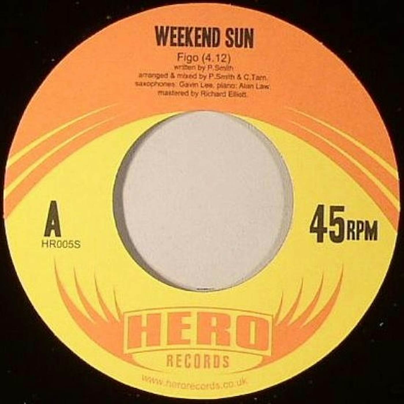 Weekend Sun FIGO Vinyl Record - UK Release