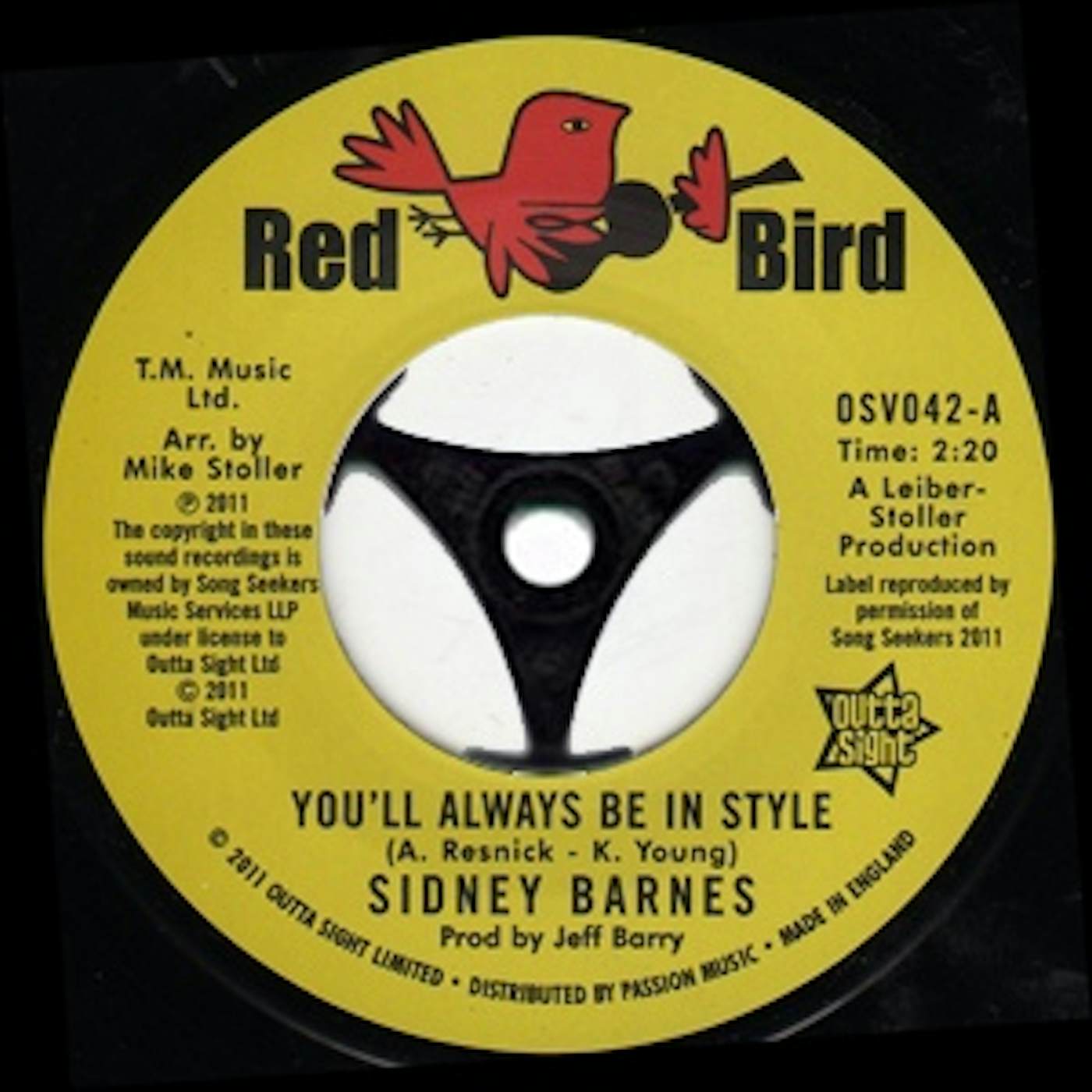 Sidney Barnes YOU'LL ALWAYS BE IN STYLE / I HURT ON OTHER SIDE Vinyl Record