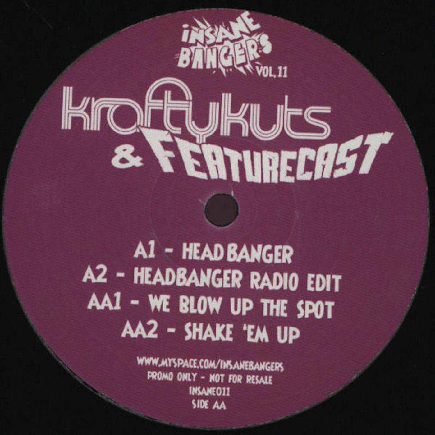 Krafty Kuts & Featurecast VOL. 11-INSANE BANGERS Vinyl Record - UK Release
