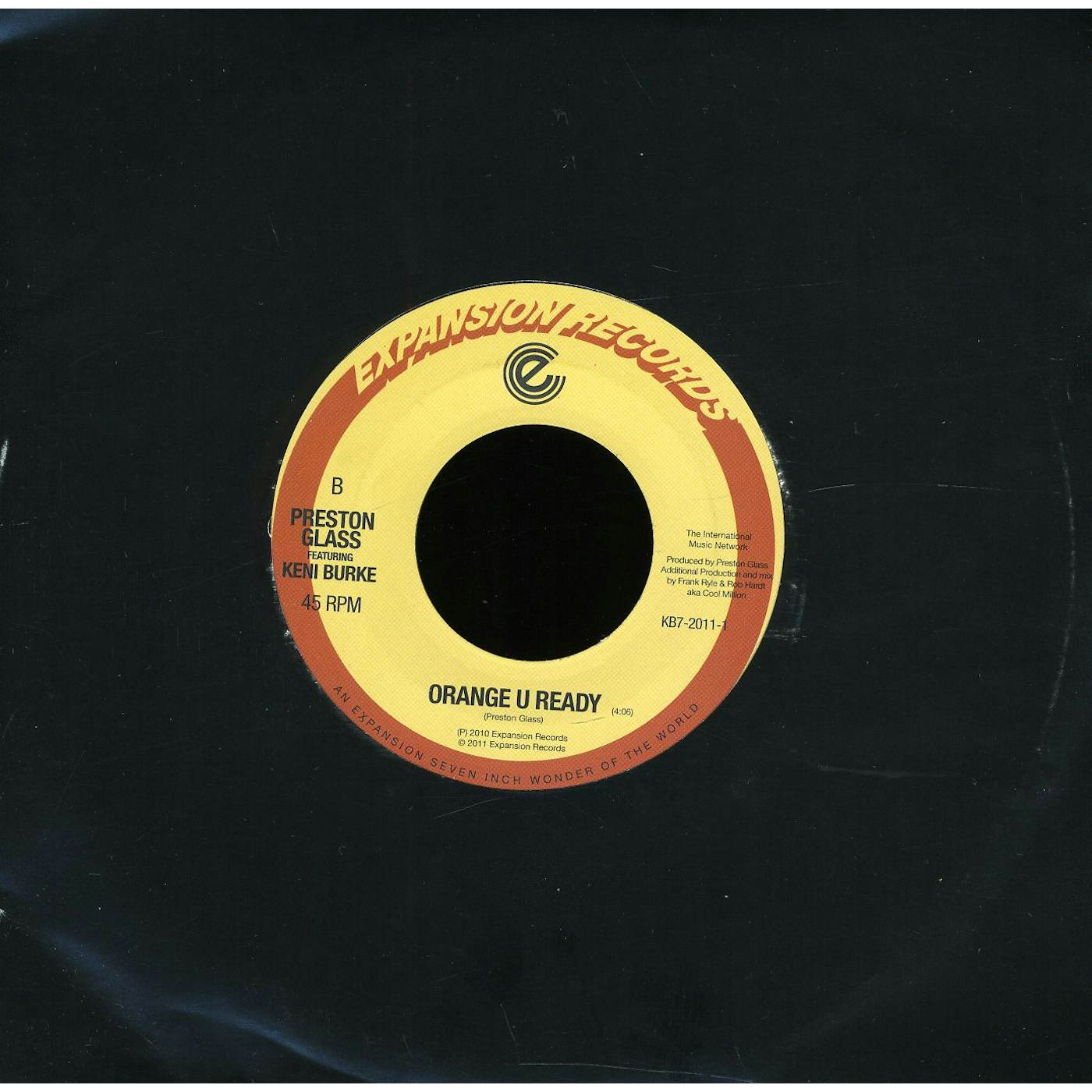 Keni Burke SO REAL/ORANGE U READY Vinyl Record