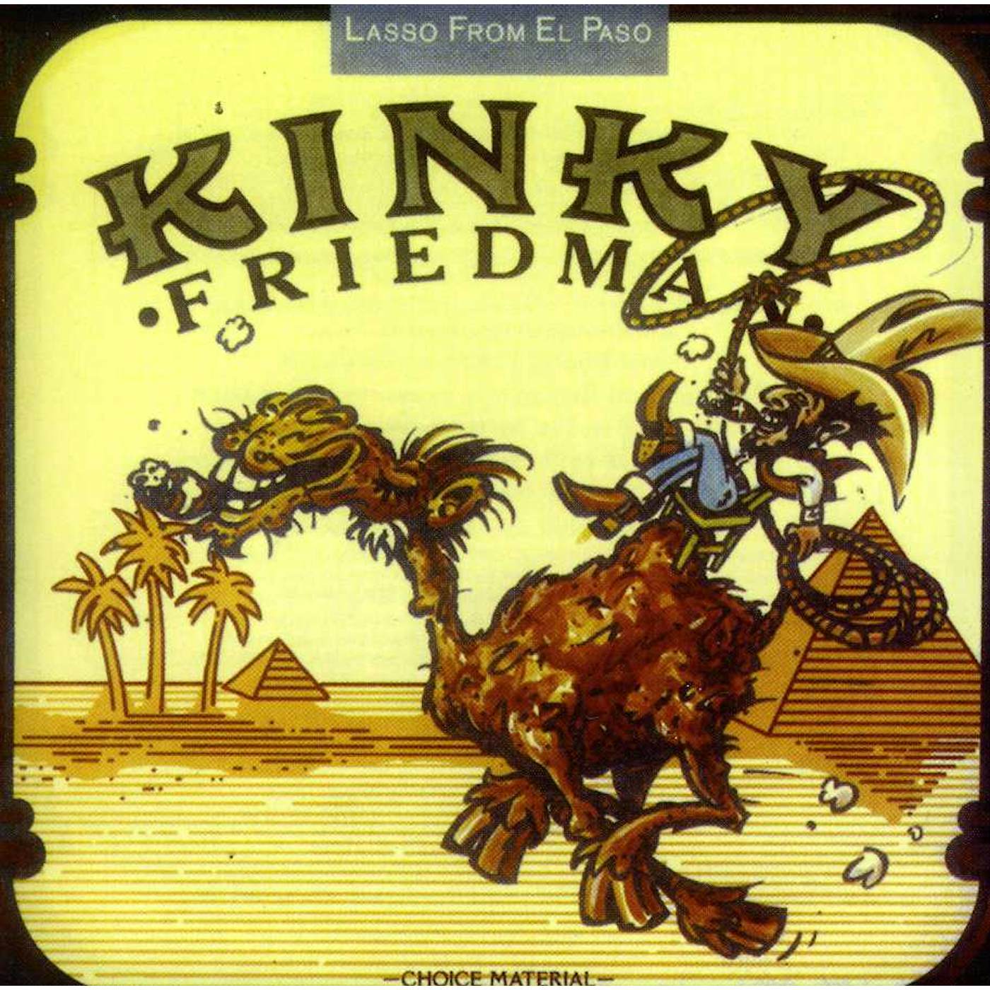 Kinky Friedman LASSO FROM EL PASSO CD