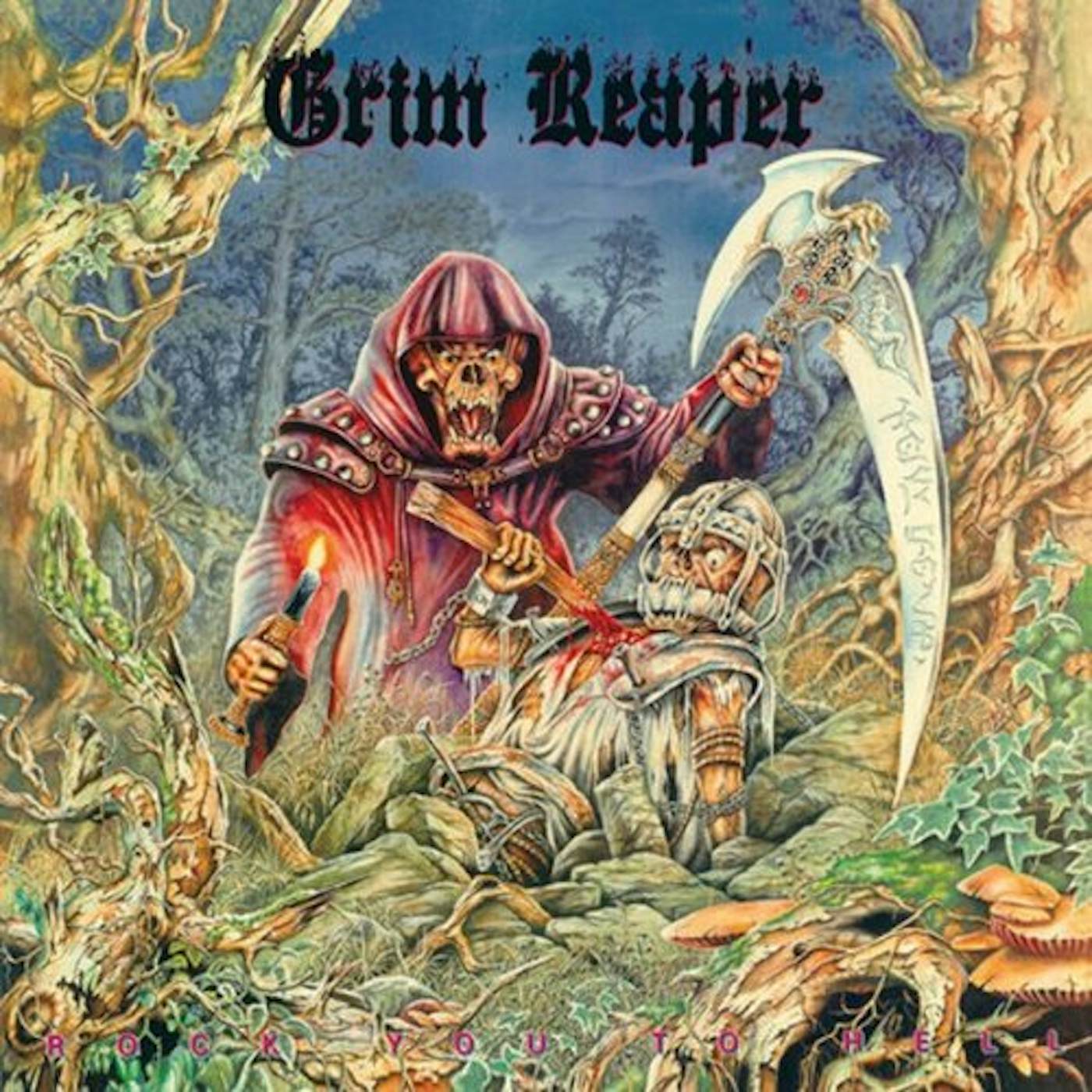 Grim Reaper ROCK YOU TO HELL Vinyl Record - UK Release