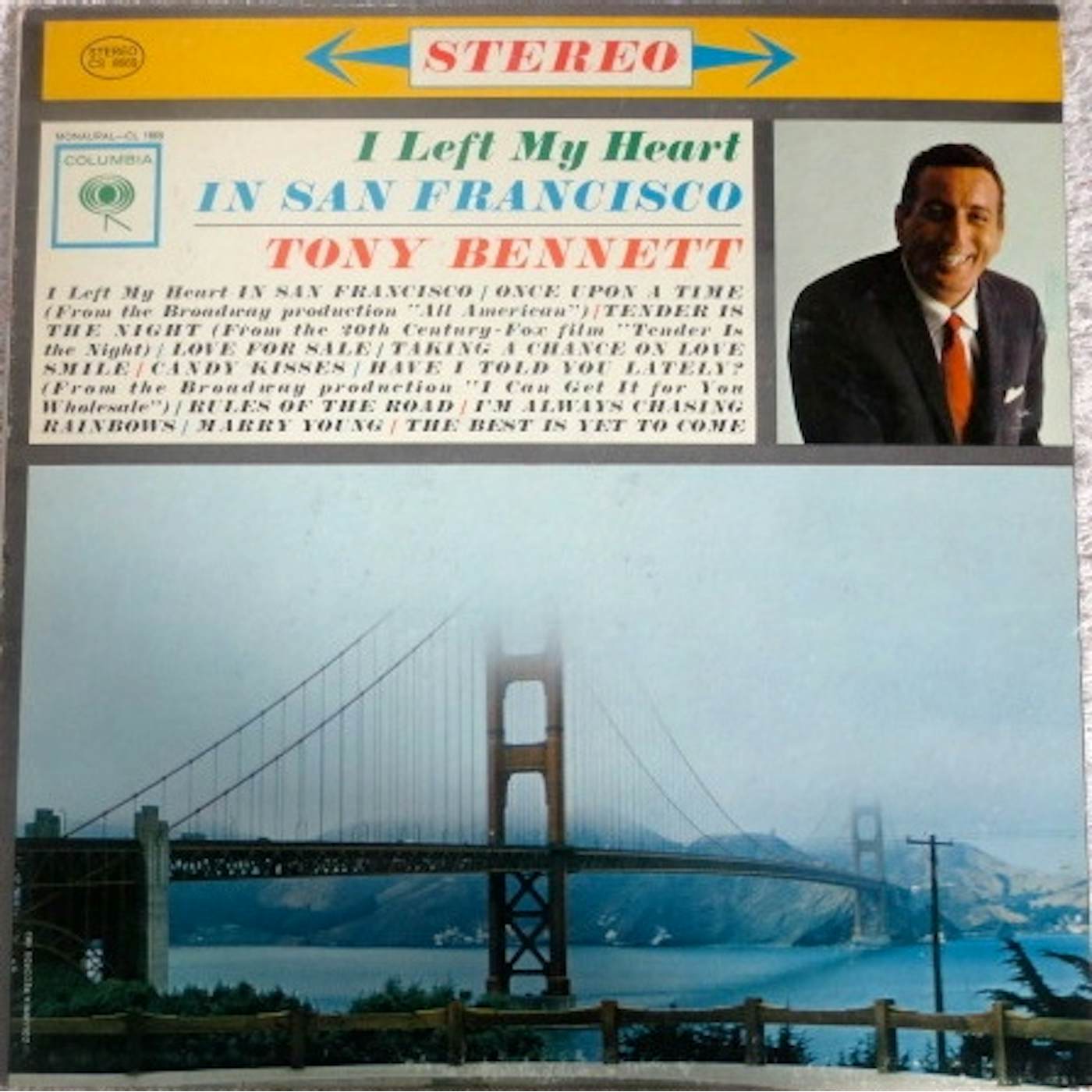 Tony Bennett I Left My Heart In San Francisco Vinyl Record