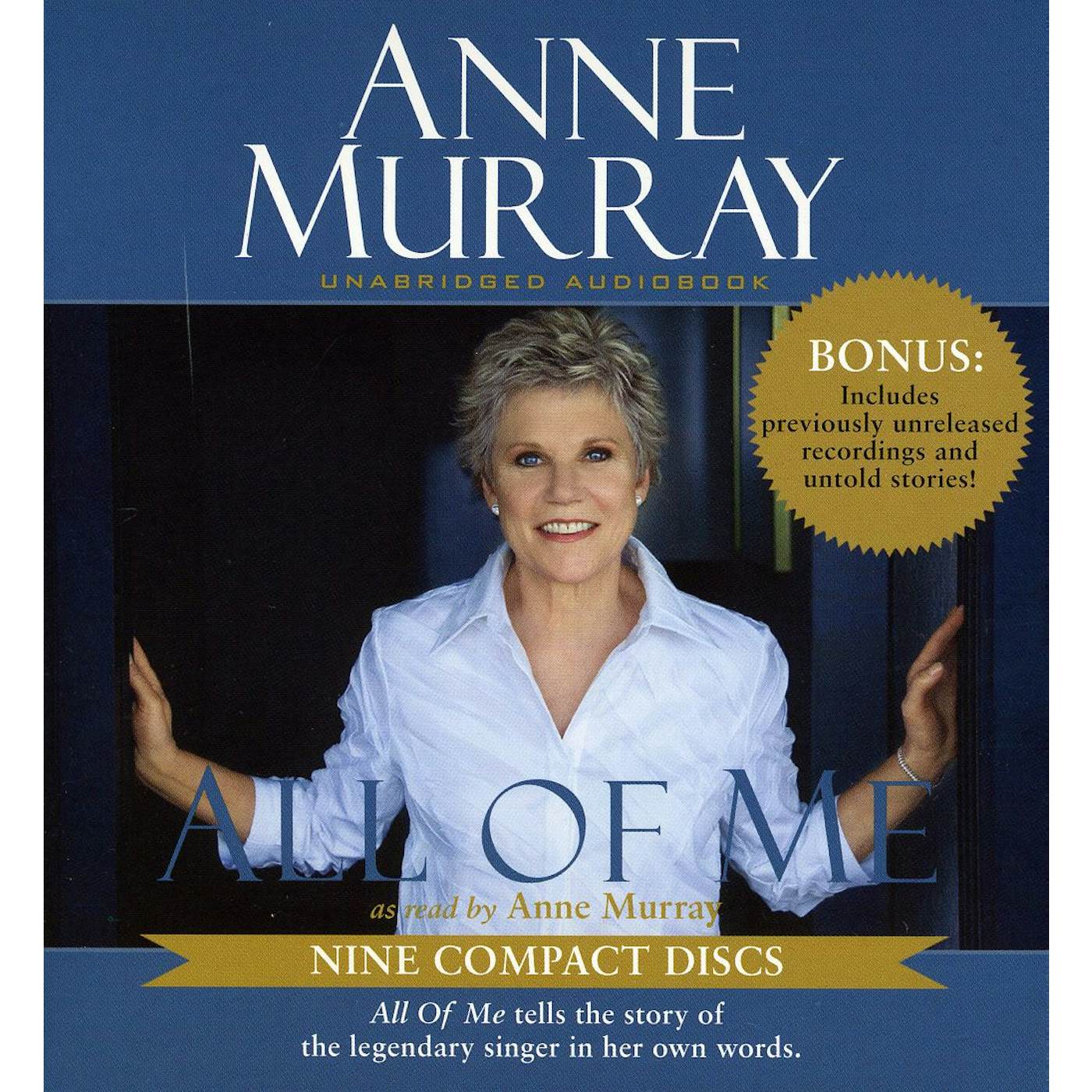 Anne Murray ALL OF ME (AUDIOBOOK) CD