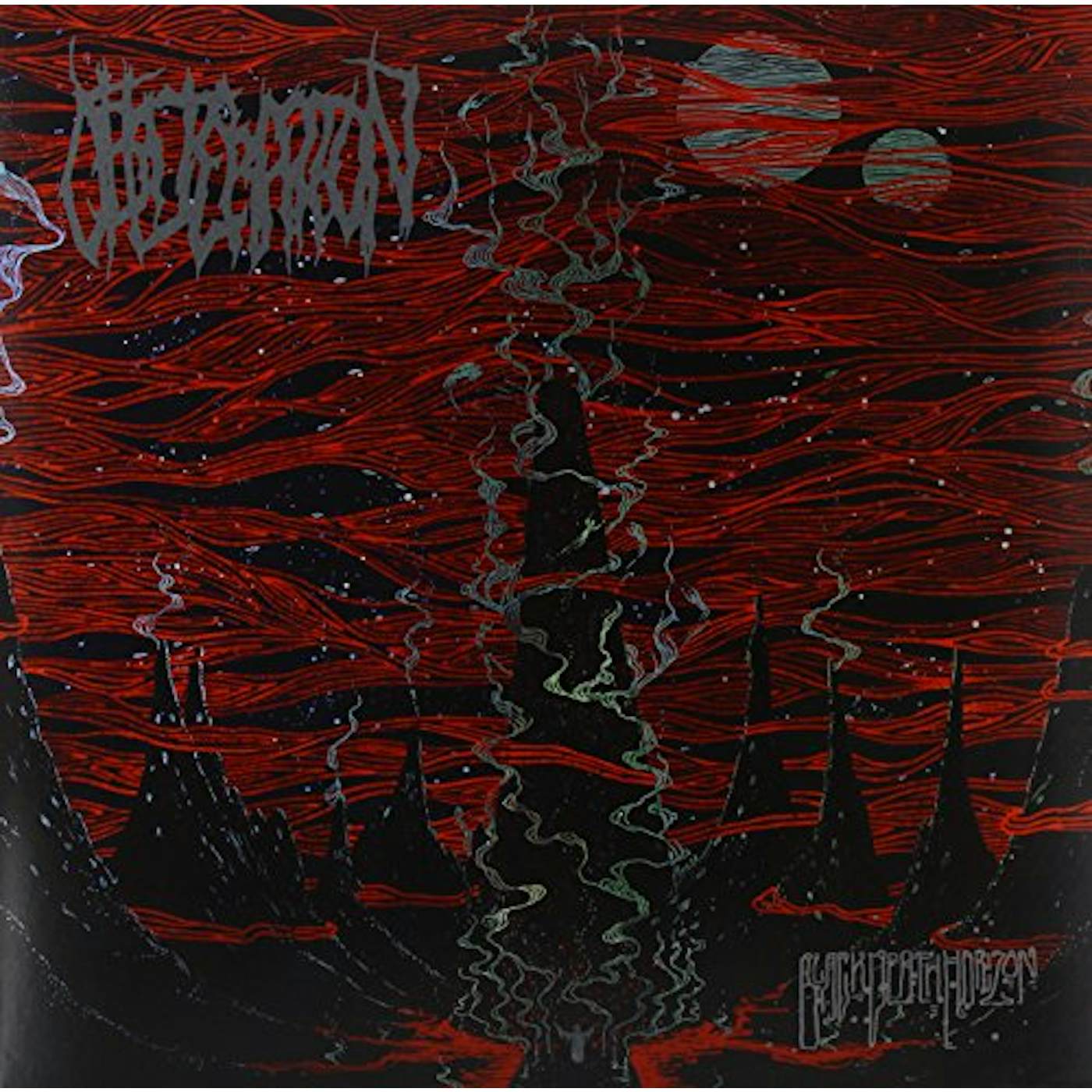 Obliteration BLACK DEATH HORIZON (RED WITH BLACK SPLAT) Vinyl Record