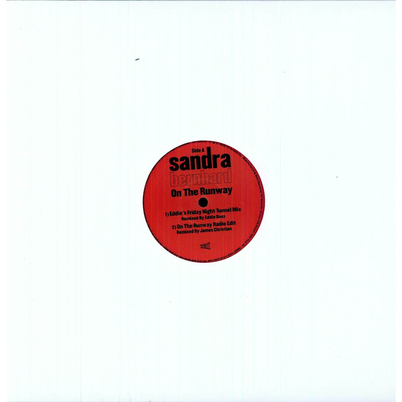Sandra Bernhard ON THE RUNWAY Vinyl Record