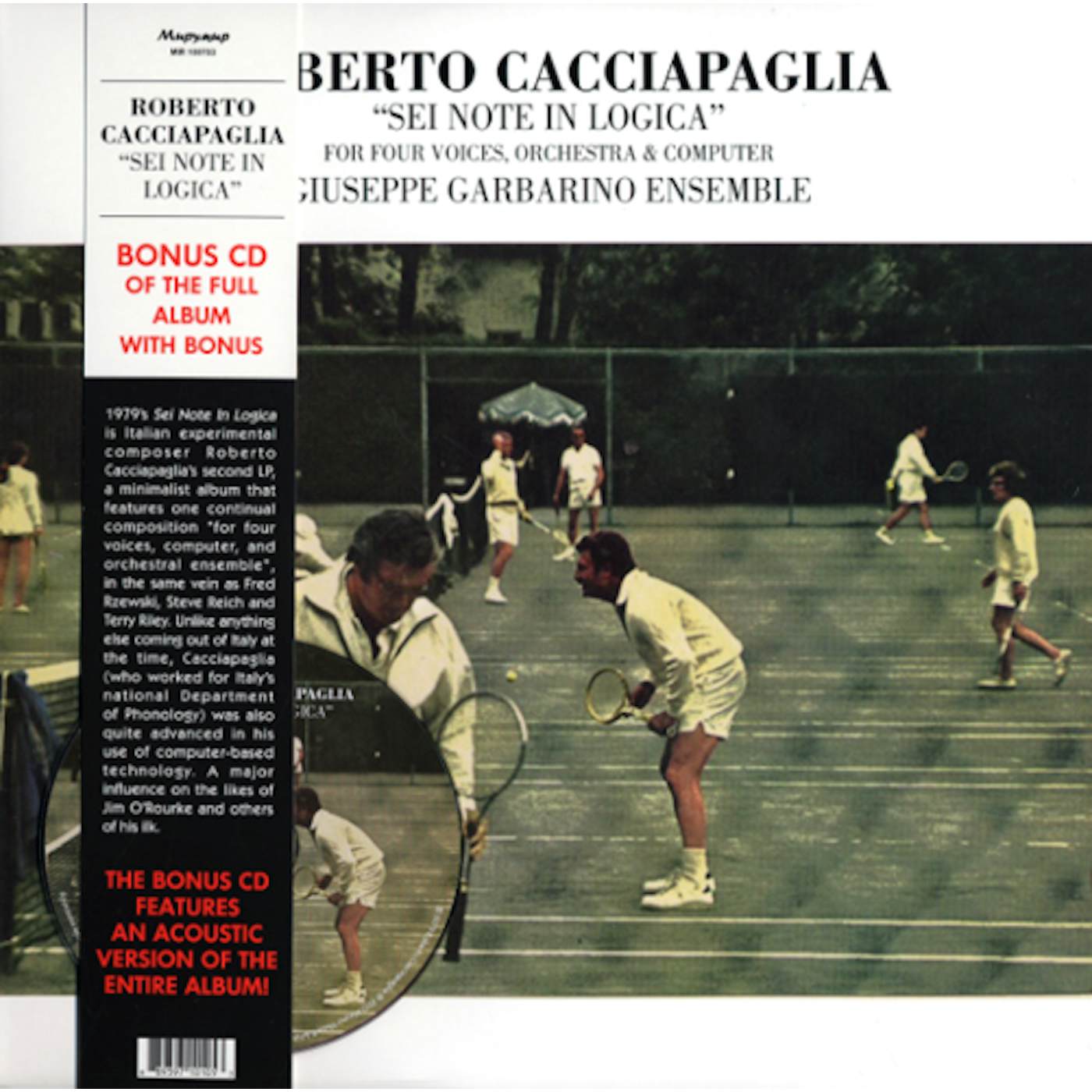 Roberto Cacciapaglia SEI NOTE IN LOGICA Vinyl Record - w/CD