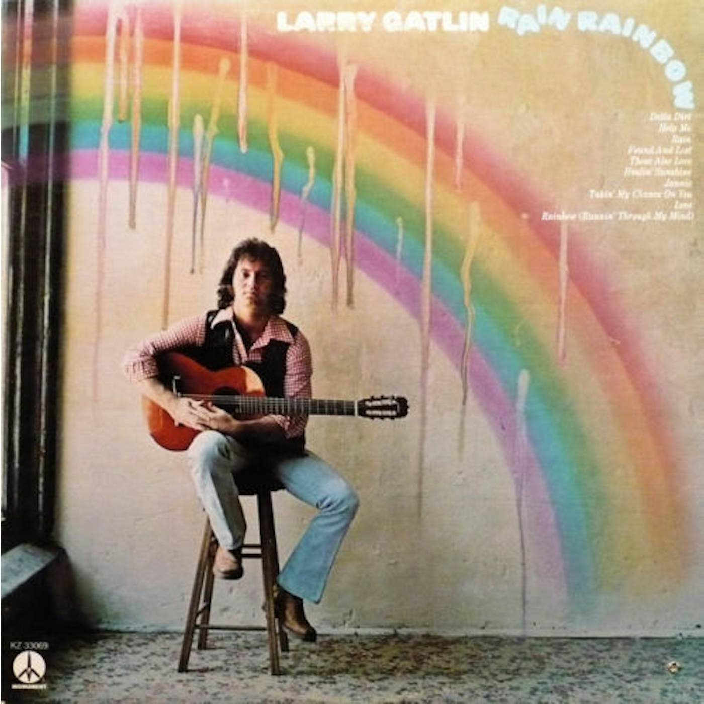 Larry Gatlin Rain Rainbow Vinyl Record
