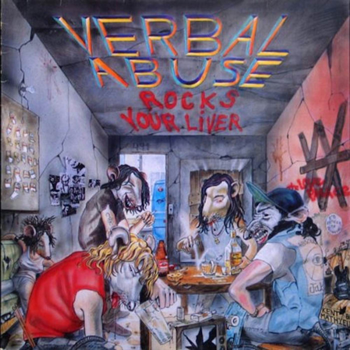 VERBAL ABUSE ROCKS YOUR LIVER Vinyl Record