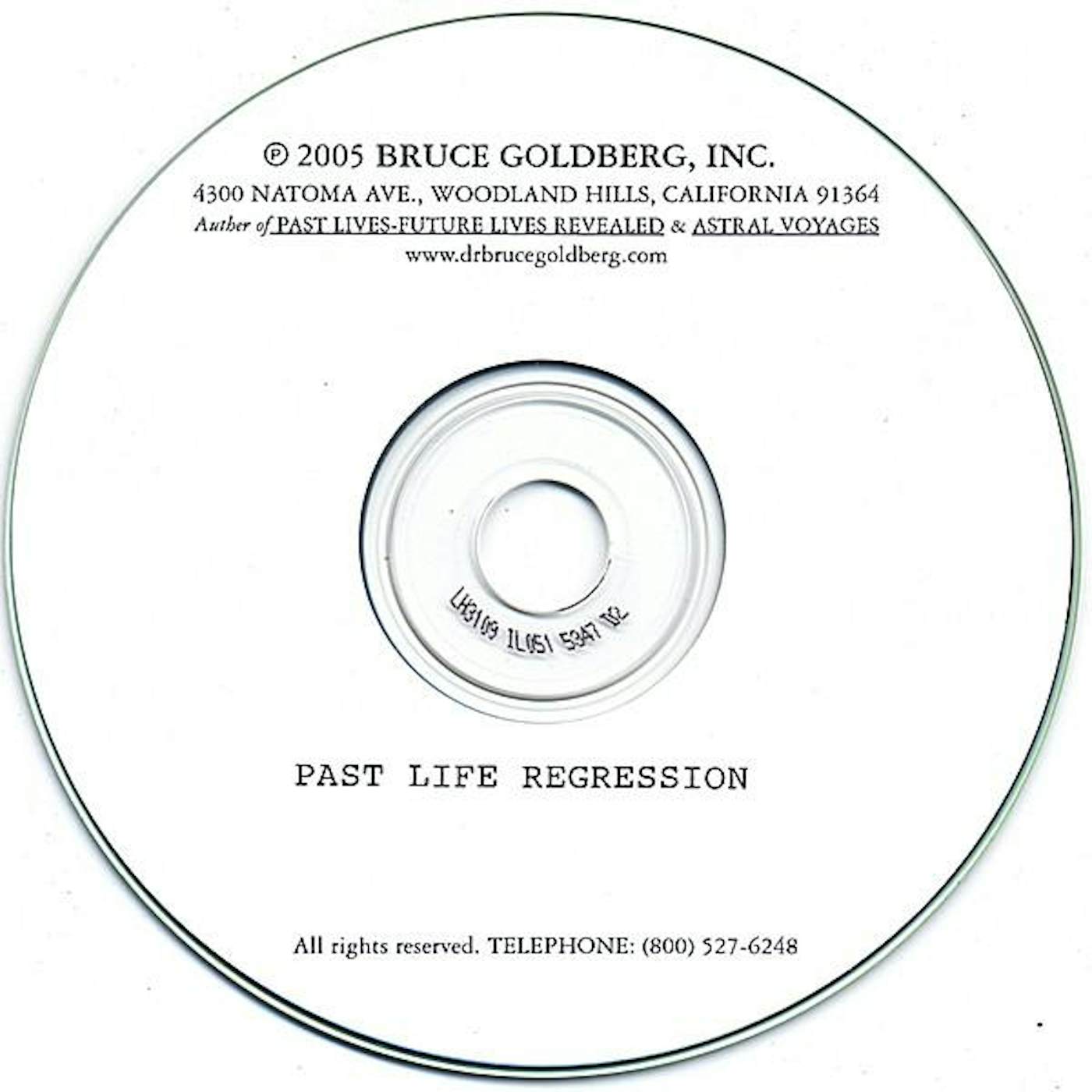 Dr. Bruce Goldberg PAST LIFE REGRESSION CD