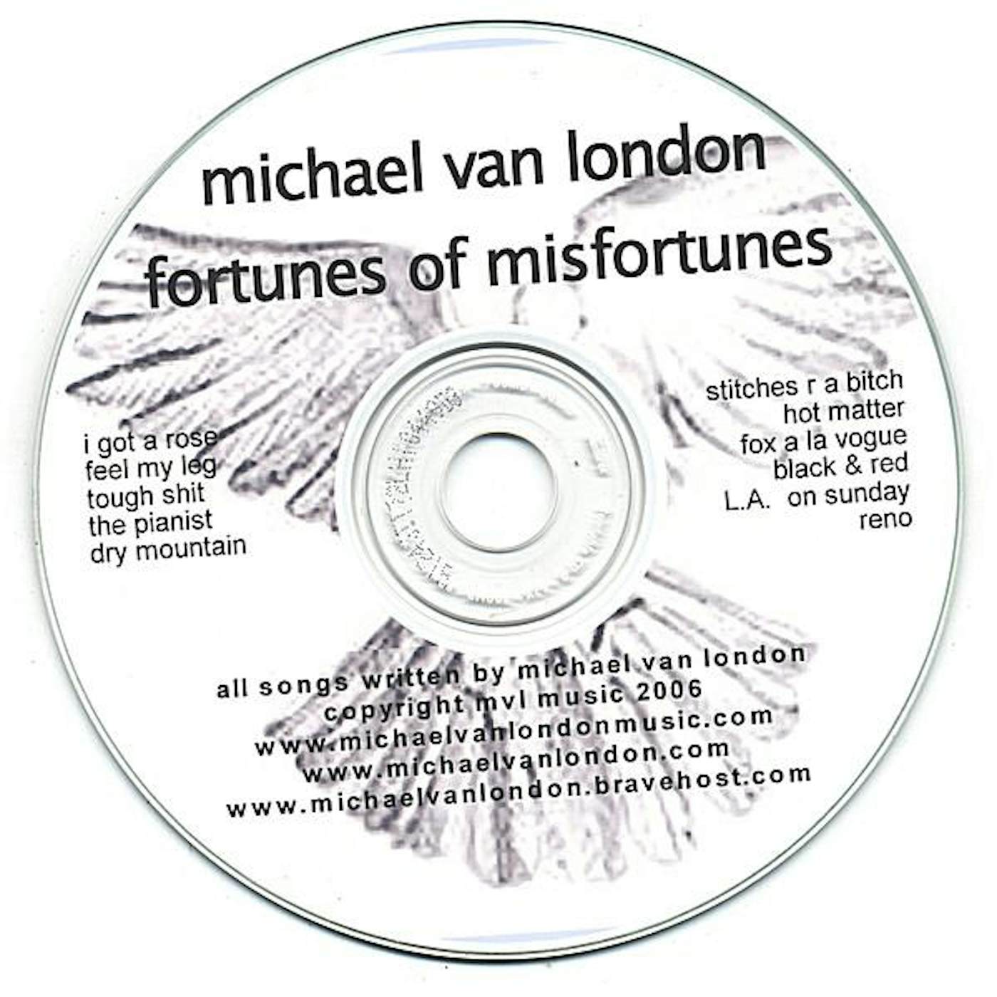 Michael Van London FORTUNES OF MISFORTUNES CD